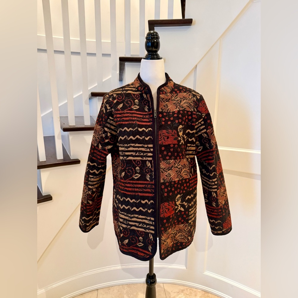 Boho Tapestry Jacket, Size L - Picture 3 of 12